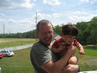 Kenzo and Chris laughing
